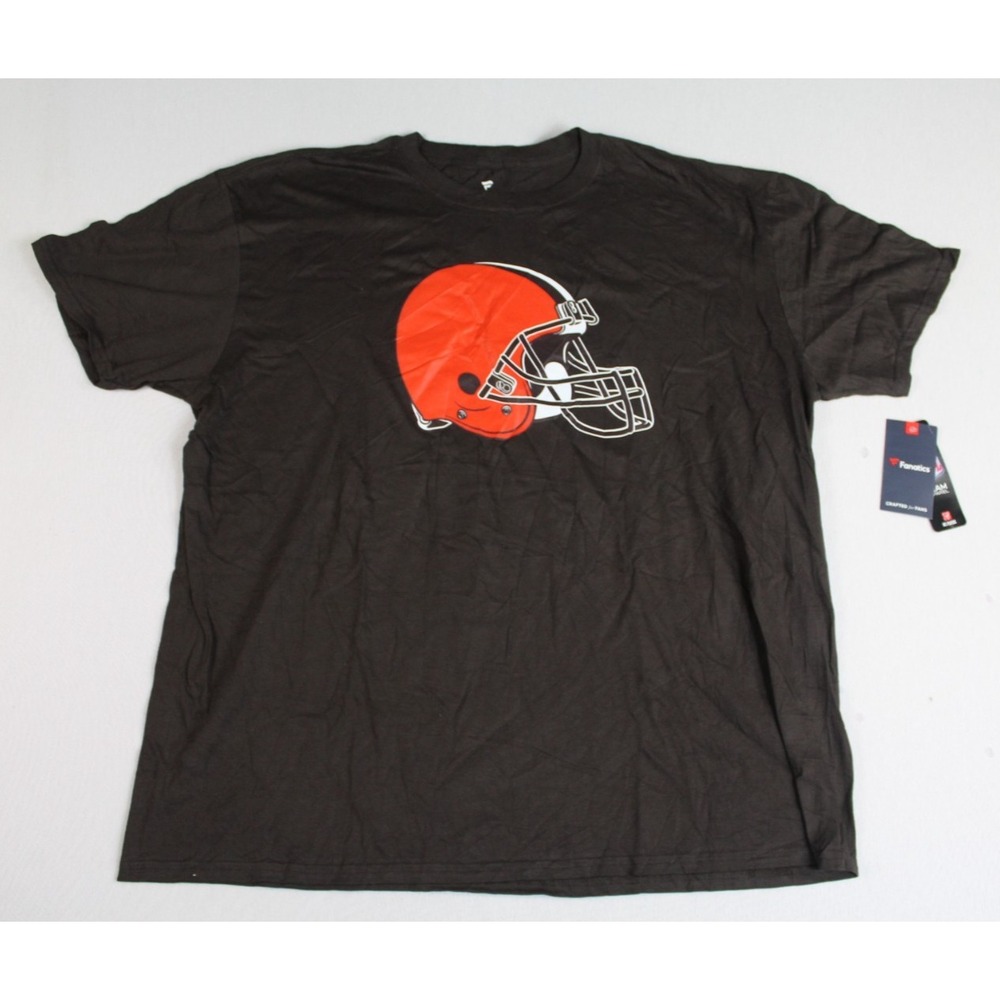 Cleveland Brown Men Brown Shirt Fanatics Chubb 24 Short Sleeve Size XXL